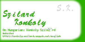 szilard konkoly business card